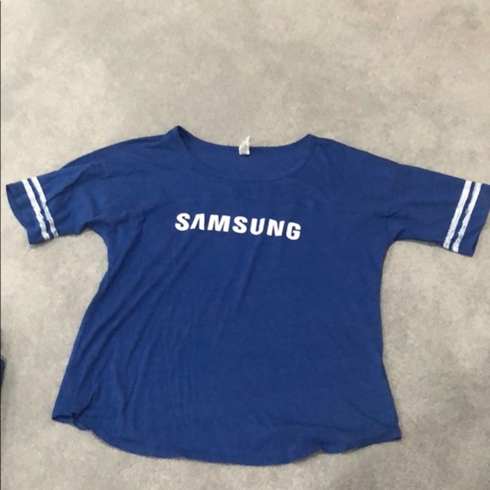 Tshirt In Blue With White Logo Tshirt In Blue With White Logo